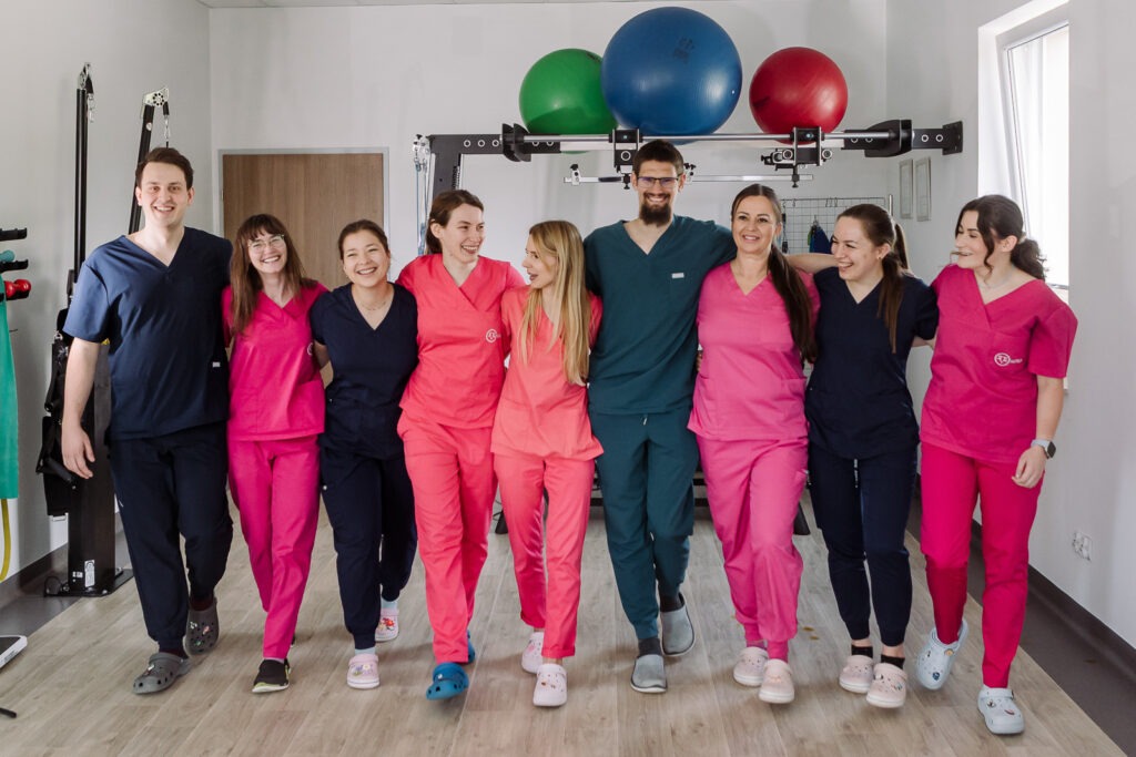 Zespół rehabilitantów szpitala Kwitnąca.